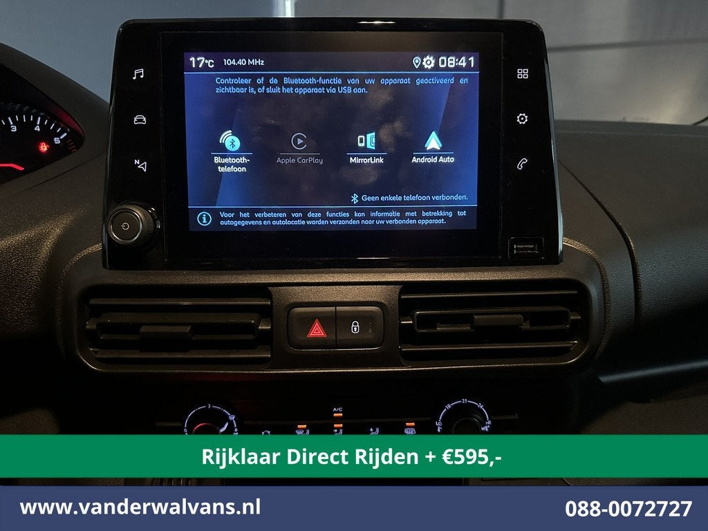Peugeot Partner 1.6 BlueHDI L1H1 Euro6 *Rijklaar Direct Rijd, Auto's, Voorwielaandrijving, Stof, Gebruikt, 4 cilinders