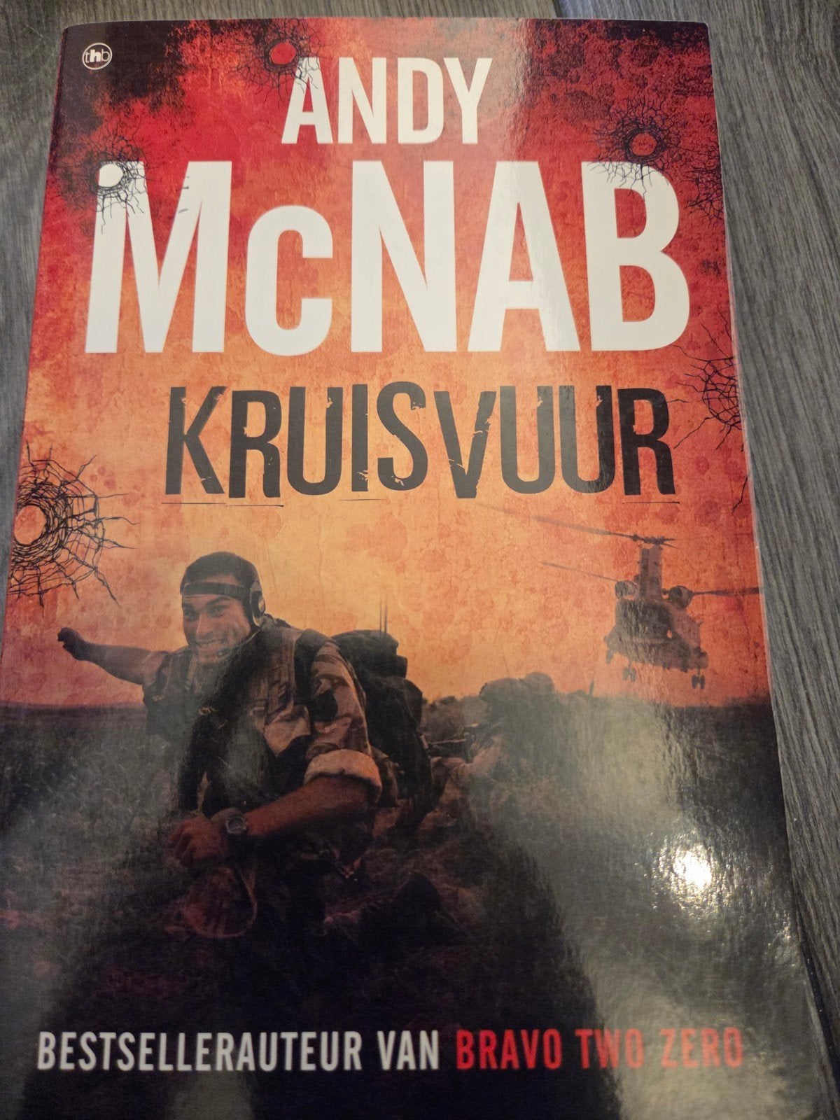 Kruisvuur - Andy McNab (Thriller), Ophalen of Verzenden, Gelezen, Andy McNab