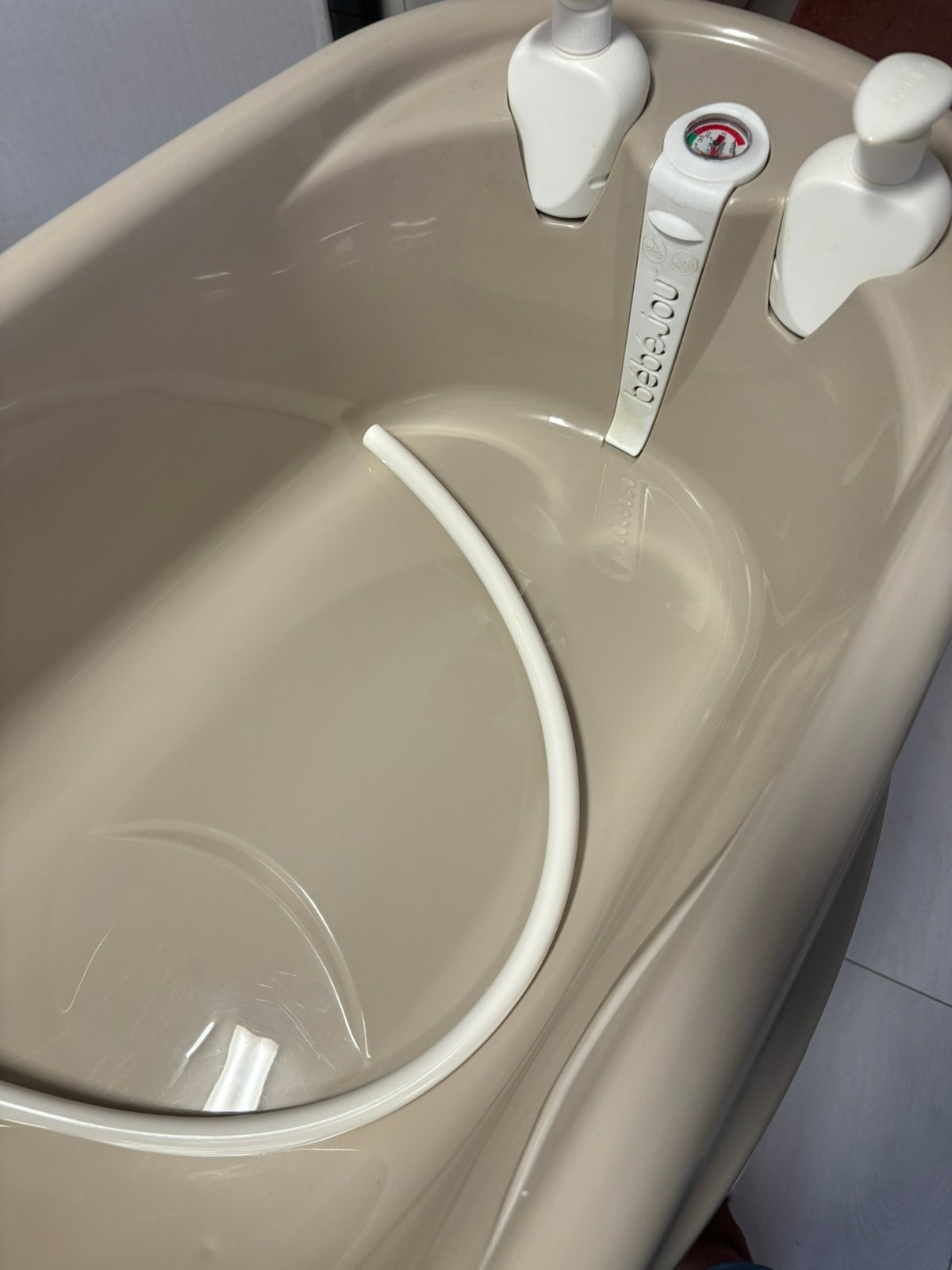 Bébé-Jou Thermobad Click + standaard – compleet met dozen, Kinderen en Baby's, Badjes en Verzorging, Ophalen of Verzenden, Zo goed als nieuw