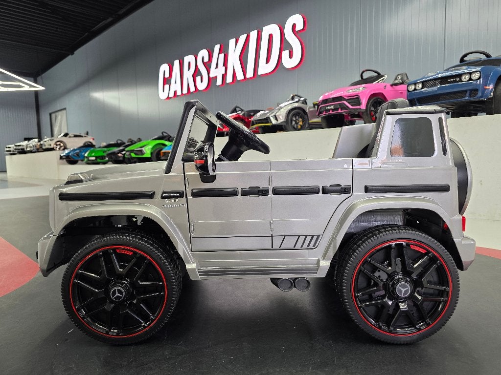 Kinderauto Mercedes G63 - soft start - leren zit - met RC, Ophalen of Verzenden, Nieuw