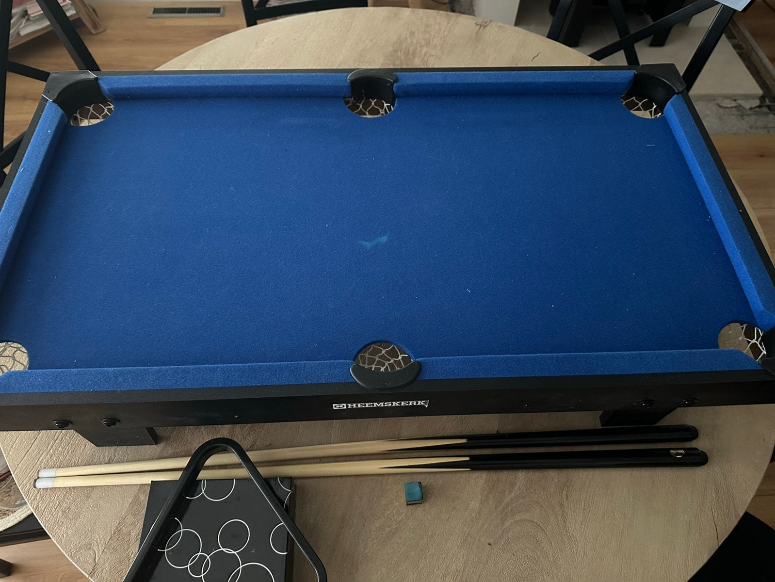 Heemskerk Pooltafel met complete set accessoires, Sport en Fitness, Ophalen, Gebruikt, Pooltafel