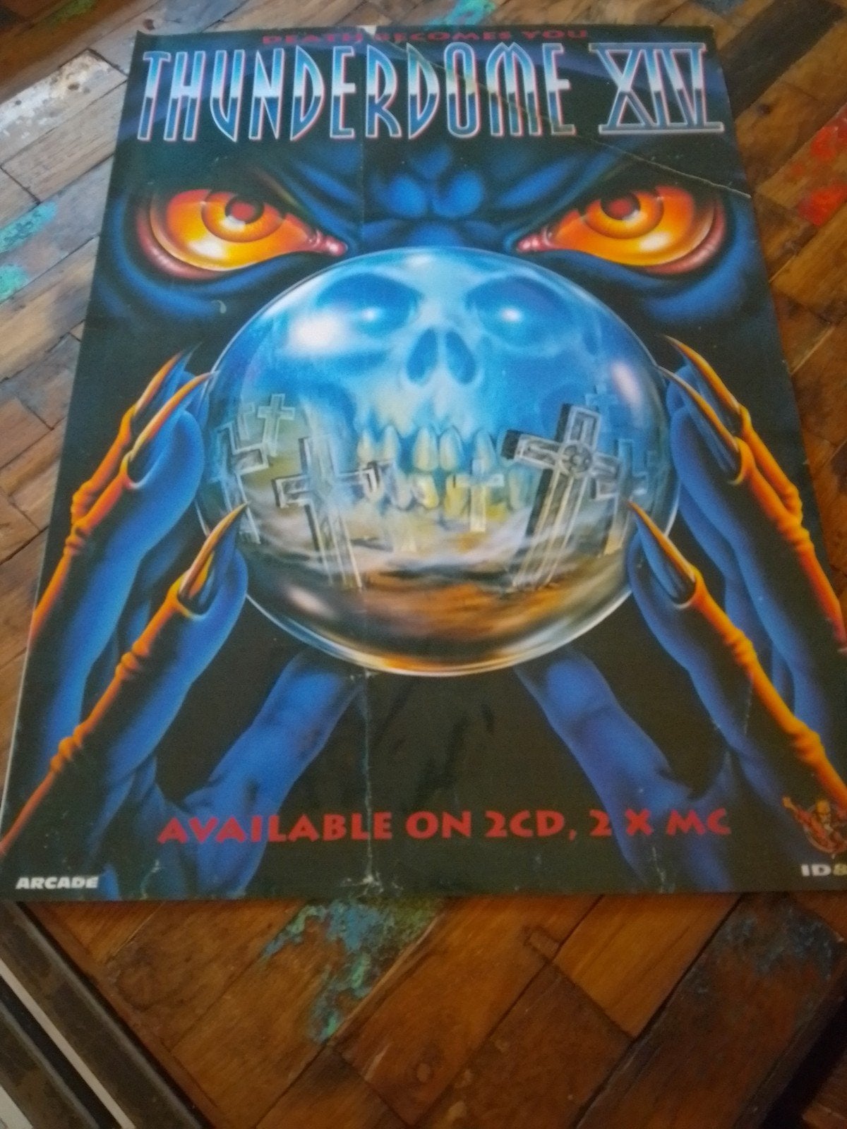 thunderdome 14 poster hardcore gabber 90s rave ID&T, Ophalen of Verzenden, A1 t/m A3