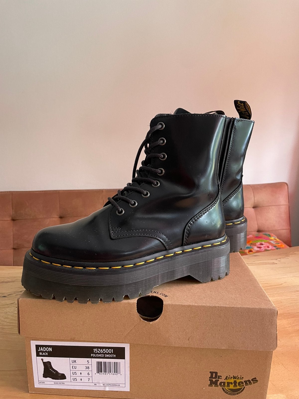 Dr Martens Jadon Black maat 38 GLOEDNIEUW, Ophalen of Verzenden, Zo goed als nieuw, Zwart
