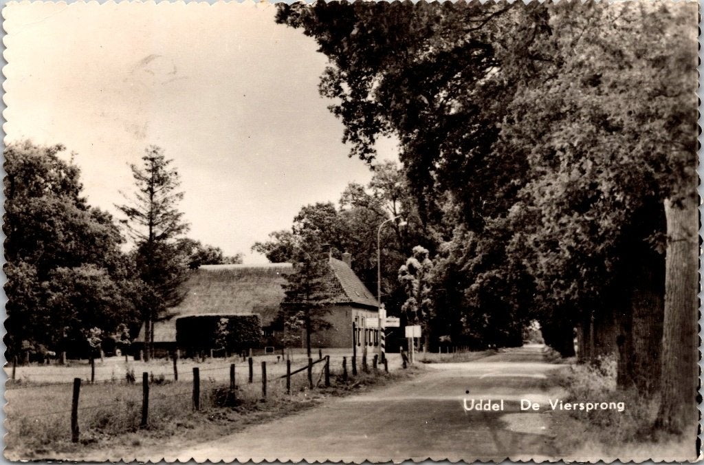 Uddel - 6 oude ansichtkaarten I, Verzamelen, Verzenden, 1960 tot 1980, Gelopen, Gelderland