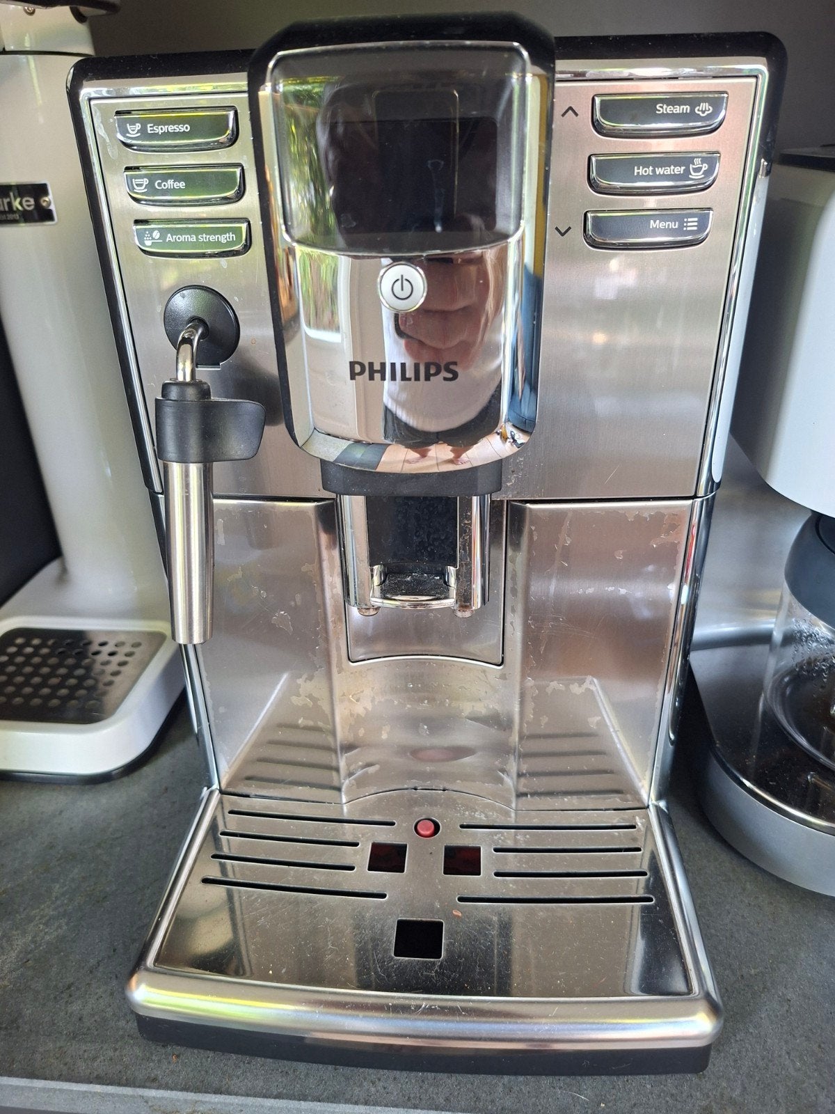 philips automatische koffiemachine met verse bonen, Gebruikt, Koffiemachine, Afneembaar waterreservoir, Koffiebonen
