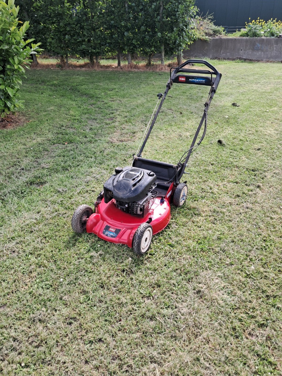 Toro grasmaaier, Ophalen