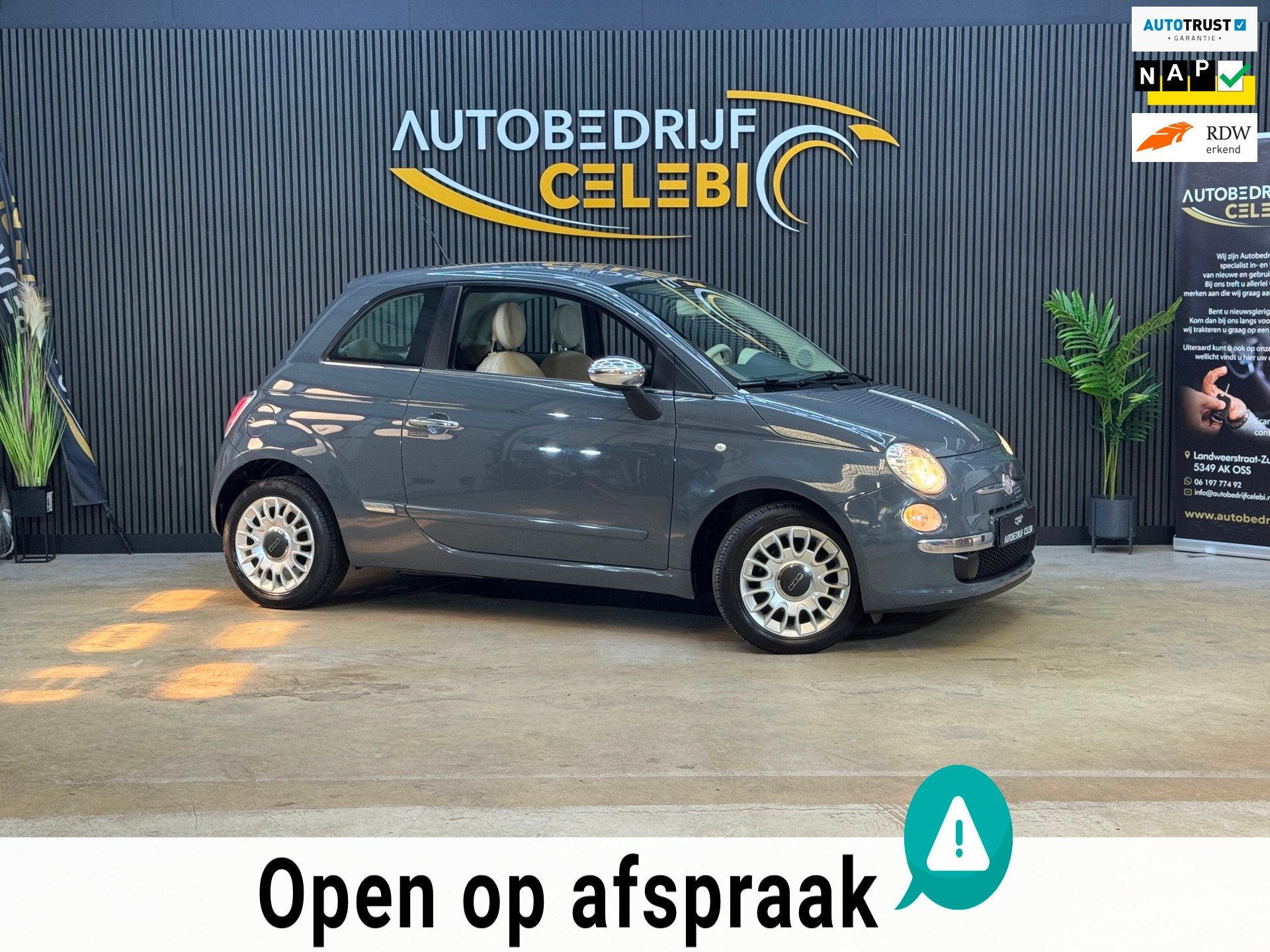Fiat 500 0.9 TwinAir Pop 2012 GRIJS AIRCO|NAP|ELEKTRRAMEN, Auto's, Fiat, Voorwielaandrijving, 86 pk, Gebruikt, 905 kg