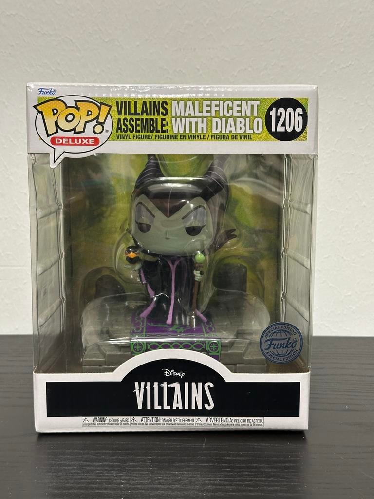 Funko Pop! Deluxe Disney Villians Maleficent with Diablo, Ophalen of Verzenden, Nieuw