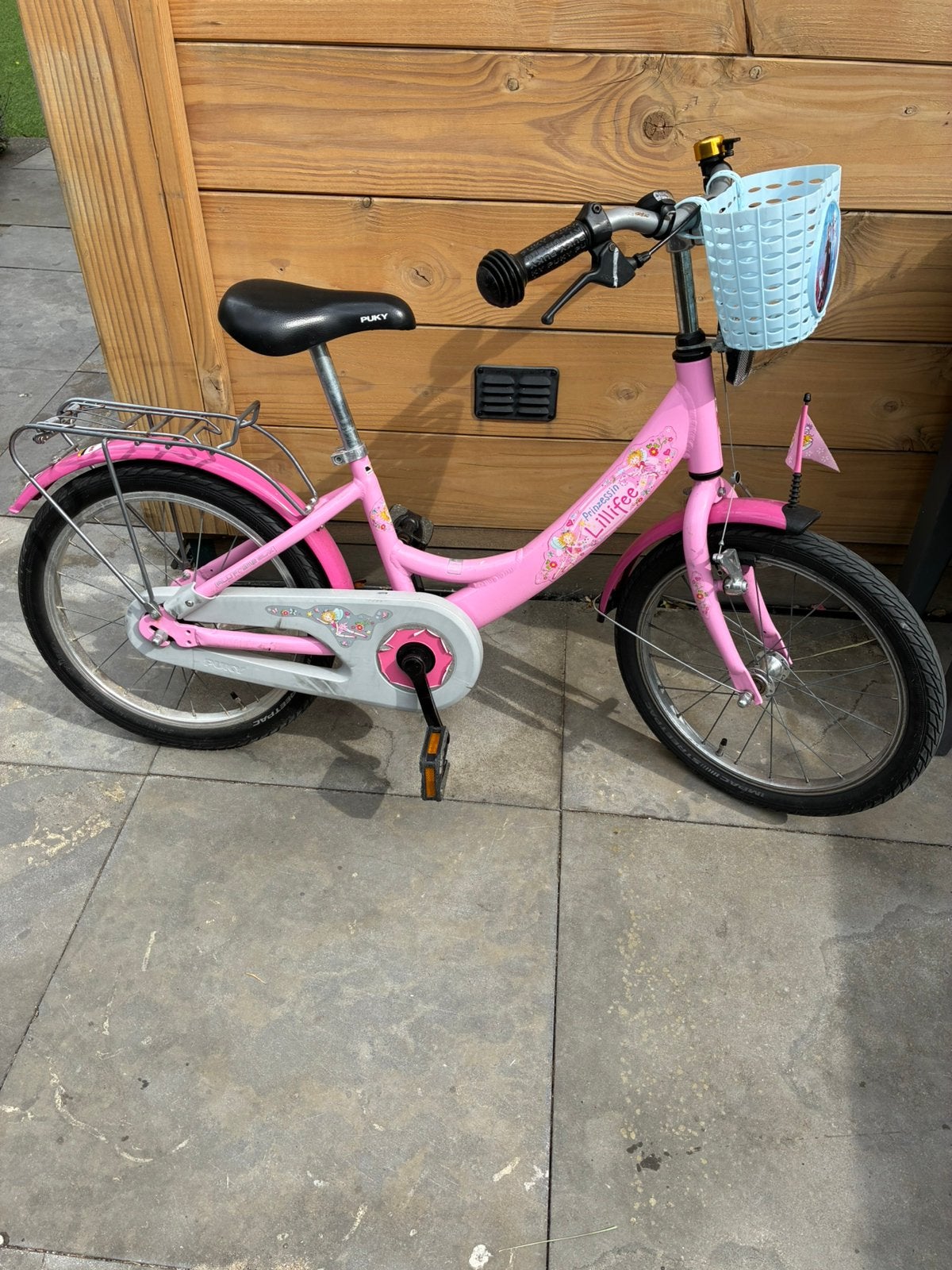 Puky Prinsessin Lillifee 18 inch roze met mand, Ophalen, Gebruikt, Velgrem, 16 tot 20 inch