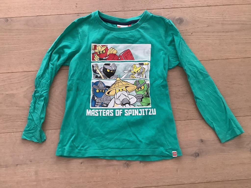 leuke groene longsleeve van Lego Ninjago Lego Wear mt 122, Ophalen of Verzenden, Gebruikt, Jongen, Shirt of Longsleeve