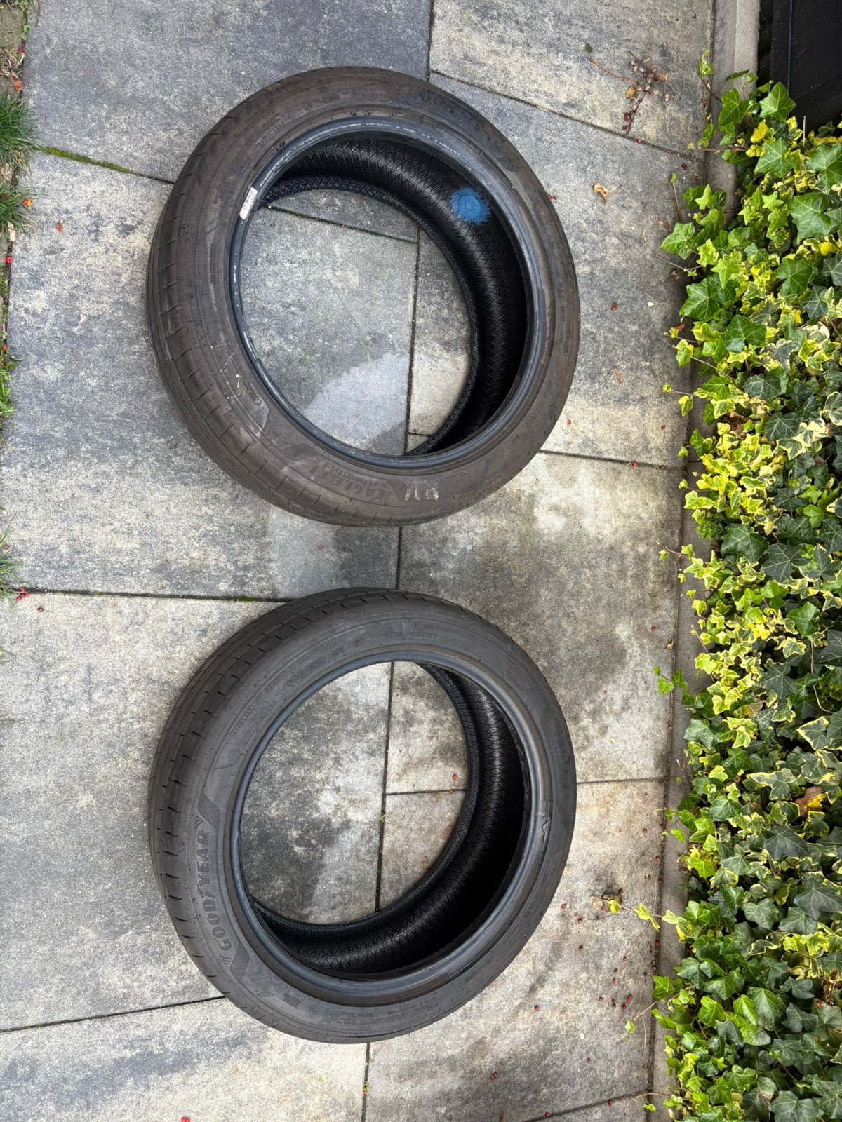 2x gebruikte goodyear eagle F1 asymmetric 6, Ophalen, 19 inch, Winterbanden, Banden en Velgen