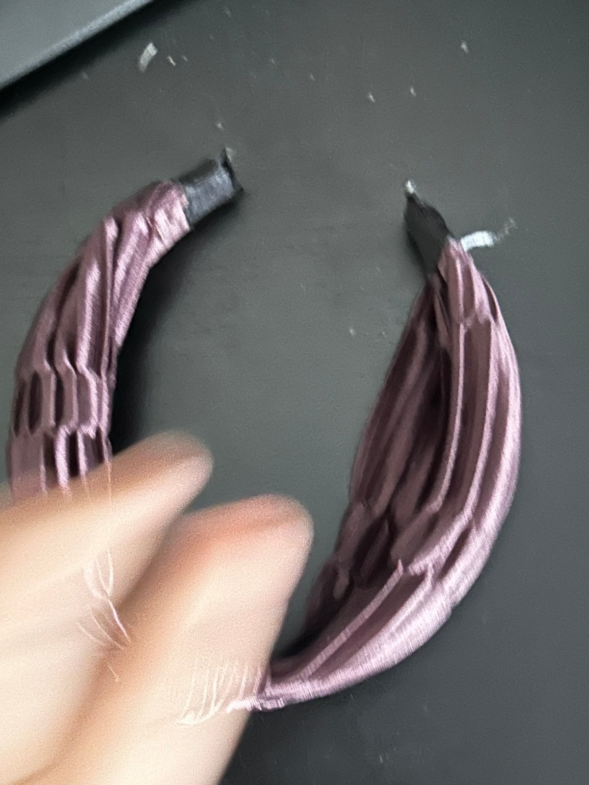 Bruine geplooide haarband, Ophalen of Verzenden, Nieuw
