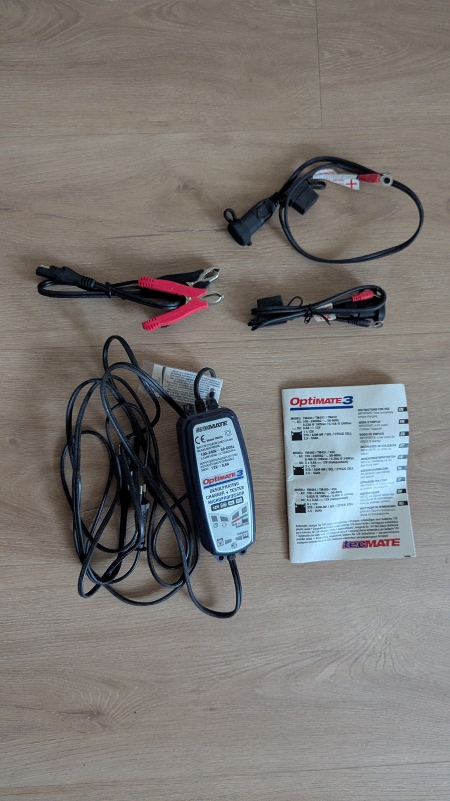 TecMate Optimate 3 druppellader voor motor, Ophalen of Verzenden, Gebruikt