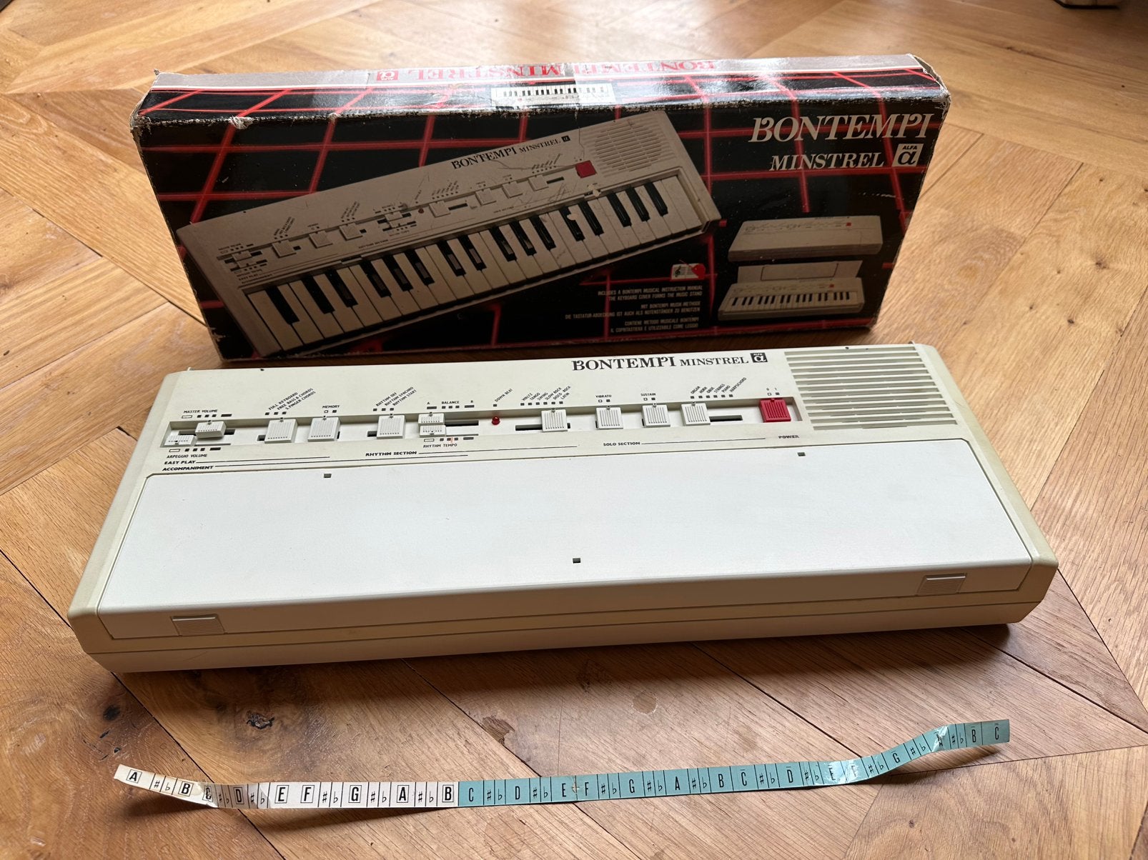 Alfa Bontempi Minstrel vintage keyboard met originele doos, Muziek en Instrumenten, Ophalen, Gebruikt