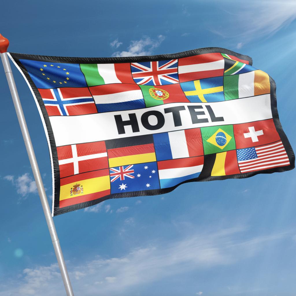 Meerlanden Hotel 100x150cm, Diversen, Vlaggen en Wimpels, Ophalen of Verzenden, Nieuw
