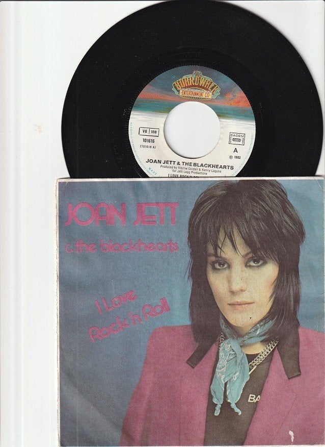 JOAN JETT & THE BLOCKHEADS - I LOVE ROCK 'N ROLL   [7''] ///, Zo goed als nieuw, Rock en Metal, Overige typen, Fotohoes