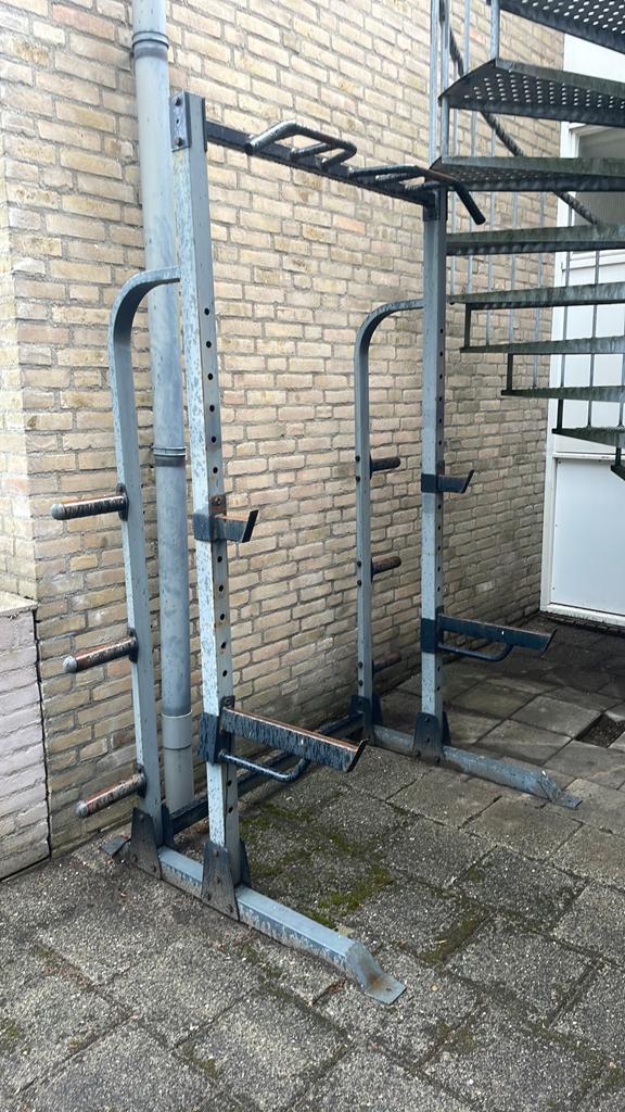 Stevige Powerrack voor thuisfitness, Sport en Fitness, Fitnessmaterialen, Ophalen, Gebruikt, Armen, Overige typen