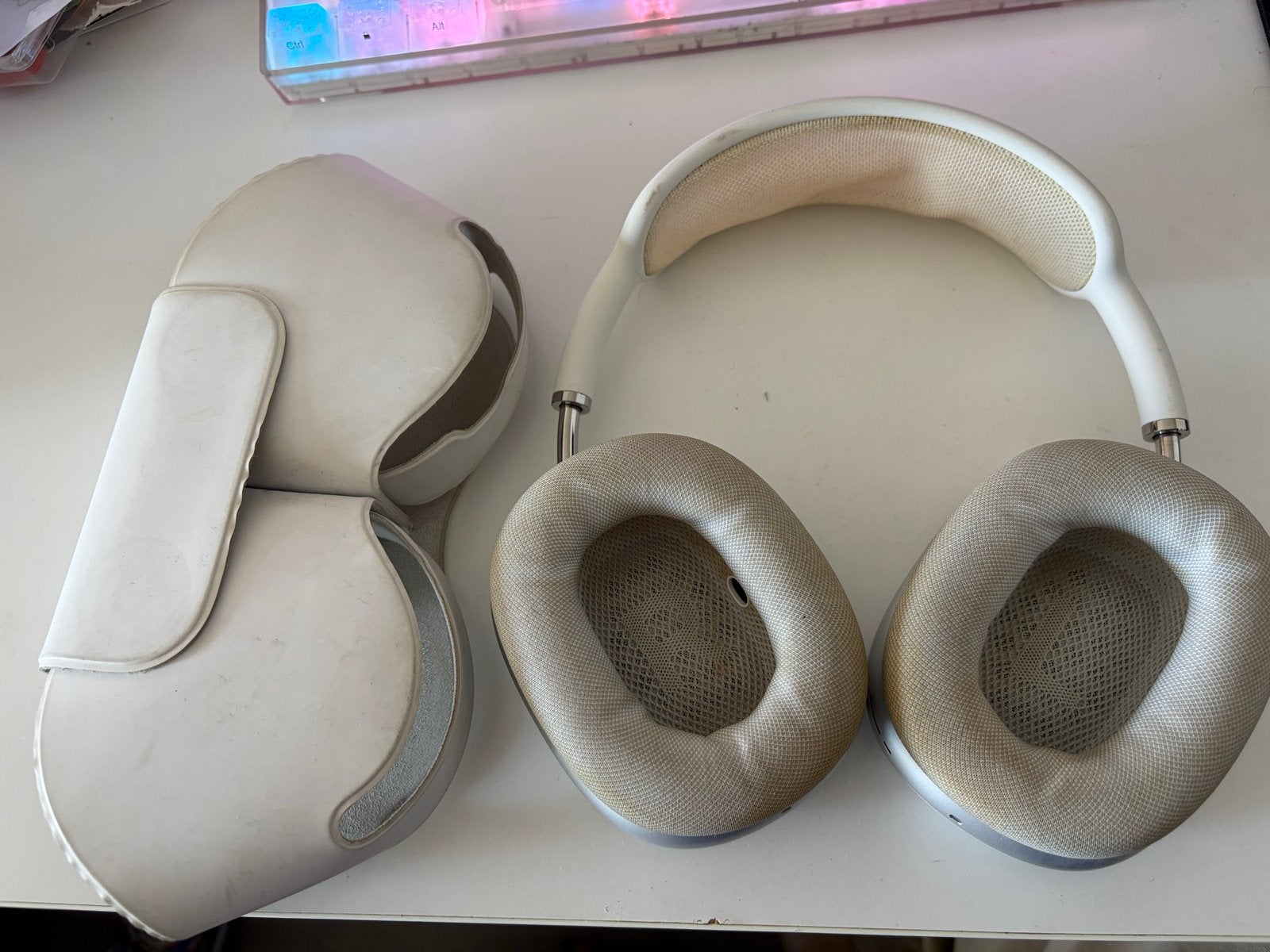Apple AirPods Max - Wit (Gebruikt), Audio, Tv en Foto, Koptelefoons, Ophalen, Gebruikt, Bluetooth, Wit