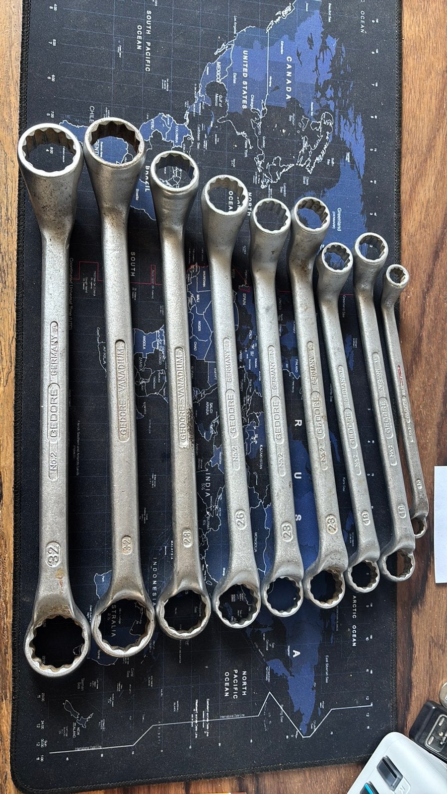 gedore ringsleutel ‘s 9 stuks, Ophalen of Verzenden, Zo goed als nieuw