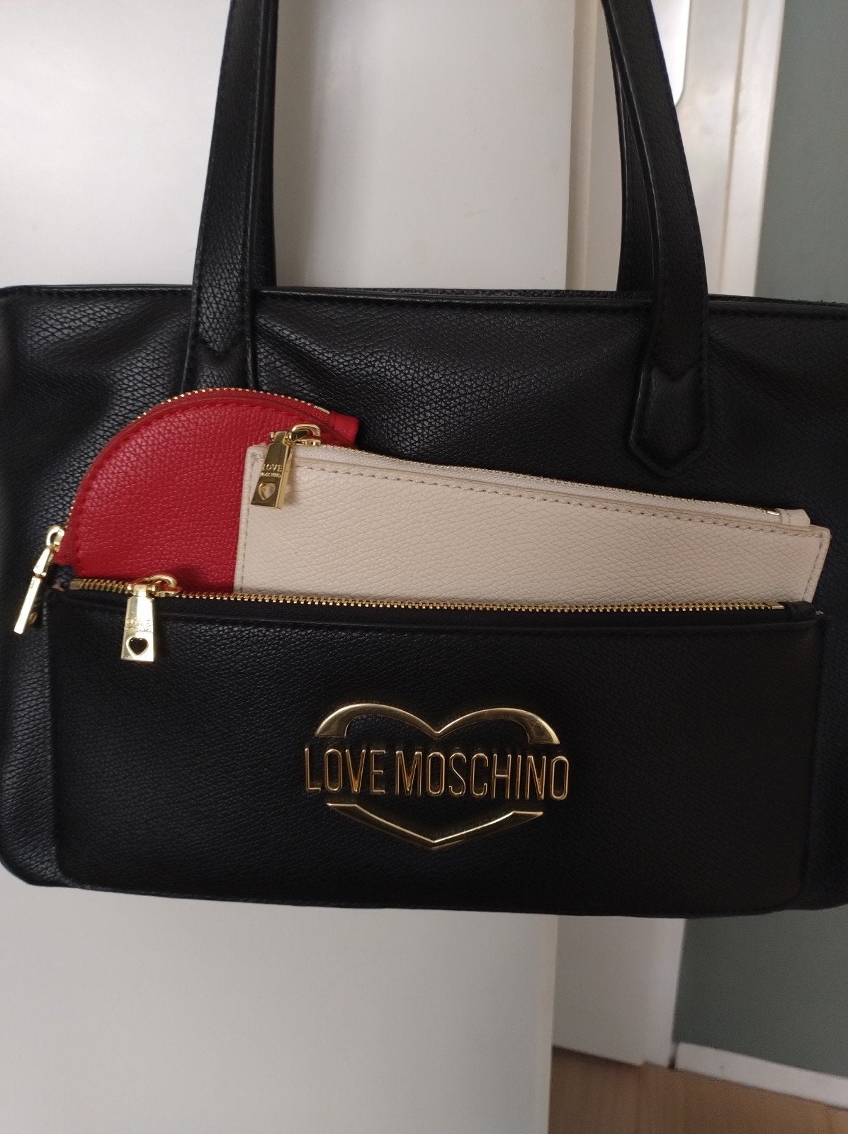 Nieuwe Love Moschino schoudertas - nooit gebruikt!, Ophalen, Nieuw, Zwart, Leer