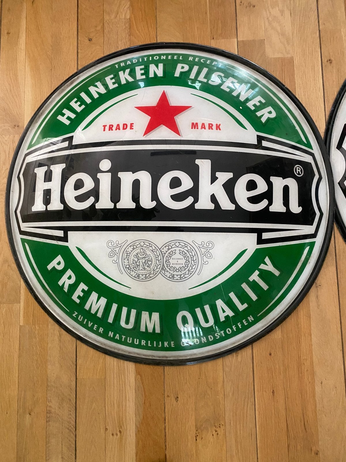Heineken, Ophalen of Verzenden, Gebruikt, Reclamebord, Plaat of Schild