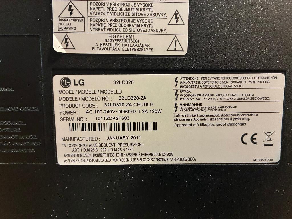 tv, Ophalen, Gebruikt, 50 Hz, 80 tot 100 cm