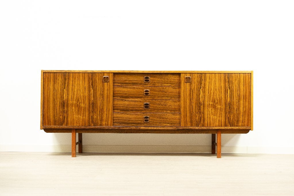 Prachtig vintage dressoir ( pallisander), Ophalen, Gebruikt, Met deur(en), Vintage