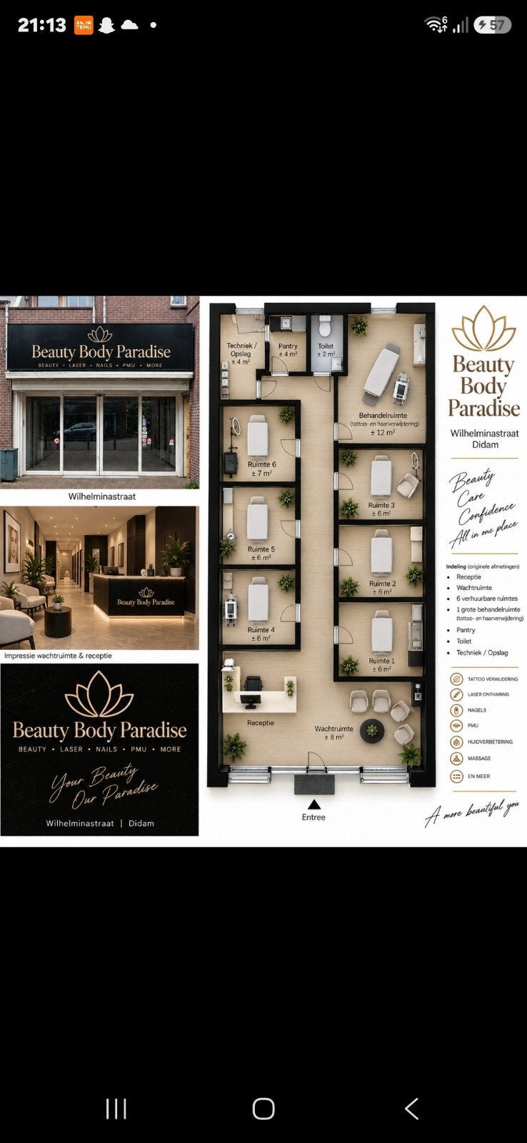 LUXE BEHANDELRUIMTE TE HUUR – CENTRUM DIDAM