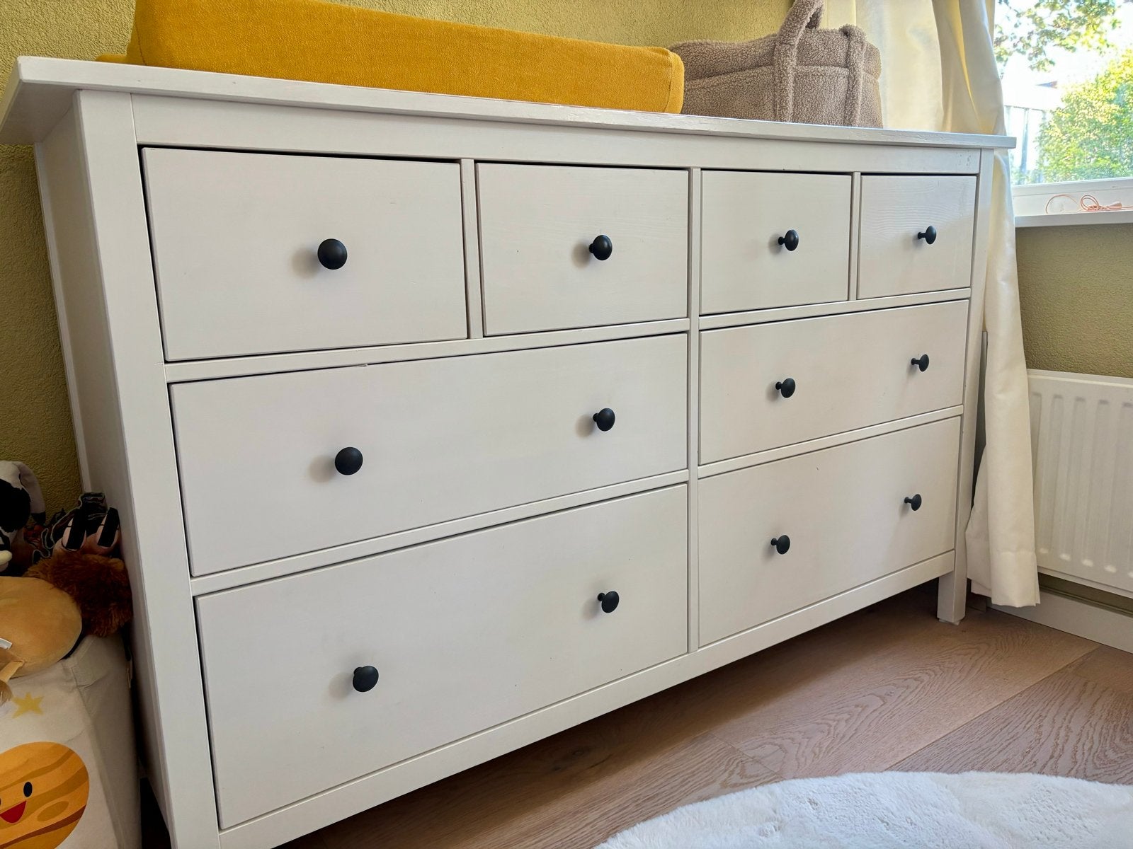 IKEA Hemnes ladekast wit met 8 lades, Ophalen, Gebruikt, 150 tot 200 cm, Met lade(s)
