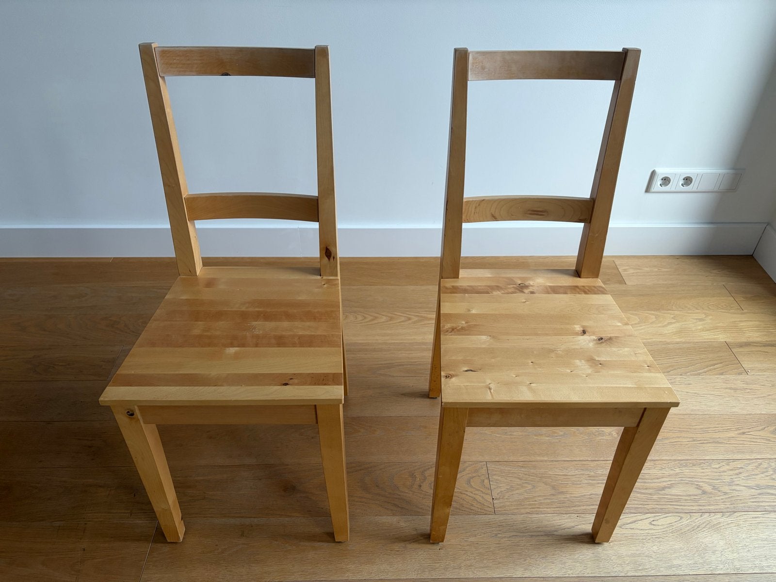 IKEA NORDEN, 2x wooden chairs, Ophalen, Gebruikt, Twee, Overige kleuren