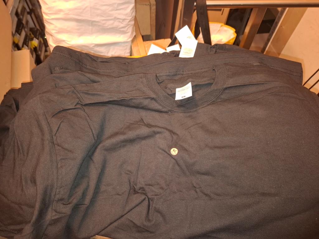 50 zwarte T-shirts maat XL merk Screenstars, Verzenden, Maat 56/58 (XL), Zwart