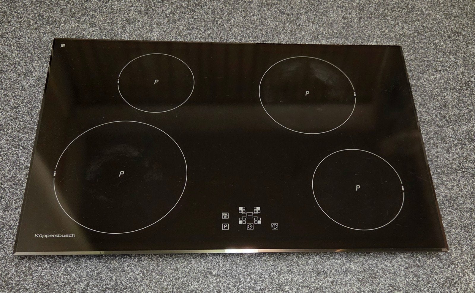 Kuppersbusch EKI 8040.1F Inductiekookplaat 80 breed. 80x52x6, Ophalen, Gebruikt, 4 kookzones, Inbouw
