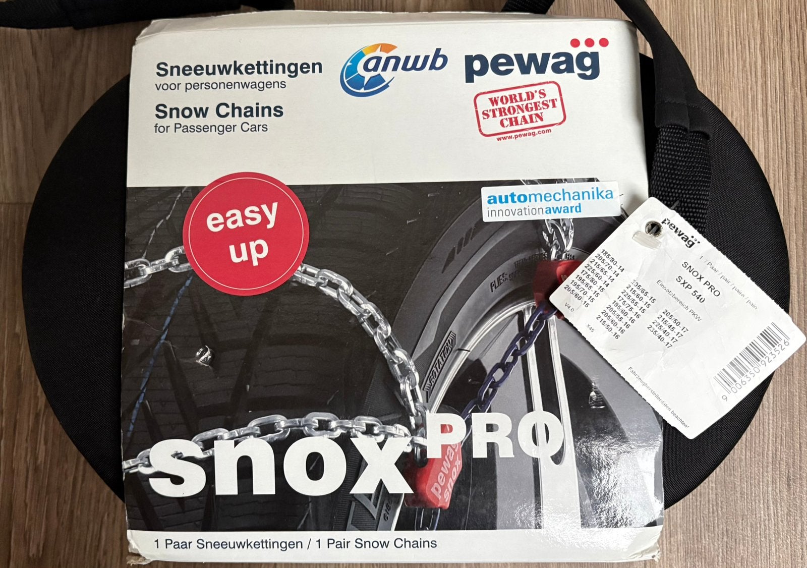 De Pewag SXP 540 SNOX PRO sneeuwkettingen., Auto diversen, Ophalen of Verzenden, Zo goed als nieuw