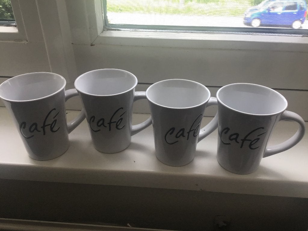 Koffiekoppen met tekst, Nieuw, Ophalen of Verzenden, Overige stijlen, Kop(pen) en/of Schotel(s)