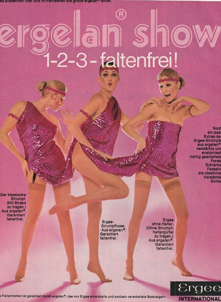 Retro reclame 1969 Ergee panty's bijna naakte vrouw, Verzamelen, Verzenden, Overige typen