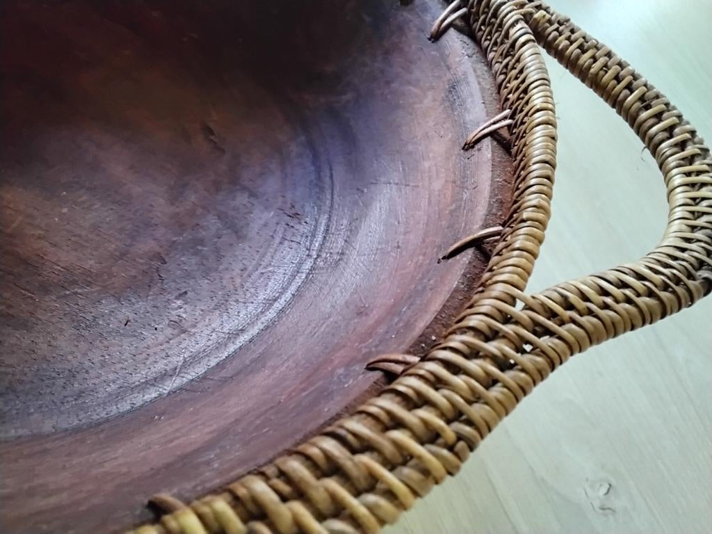 Wooden dienblad  20.00, Ophalen of Verzenden, Zo goed als nieuw, Rond, Hout
