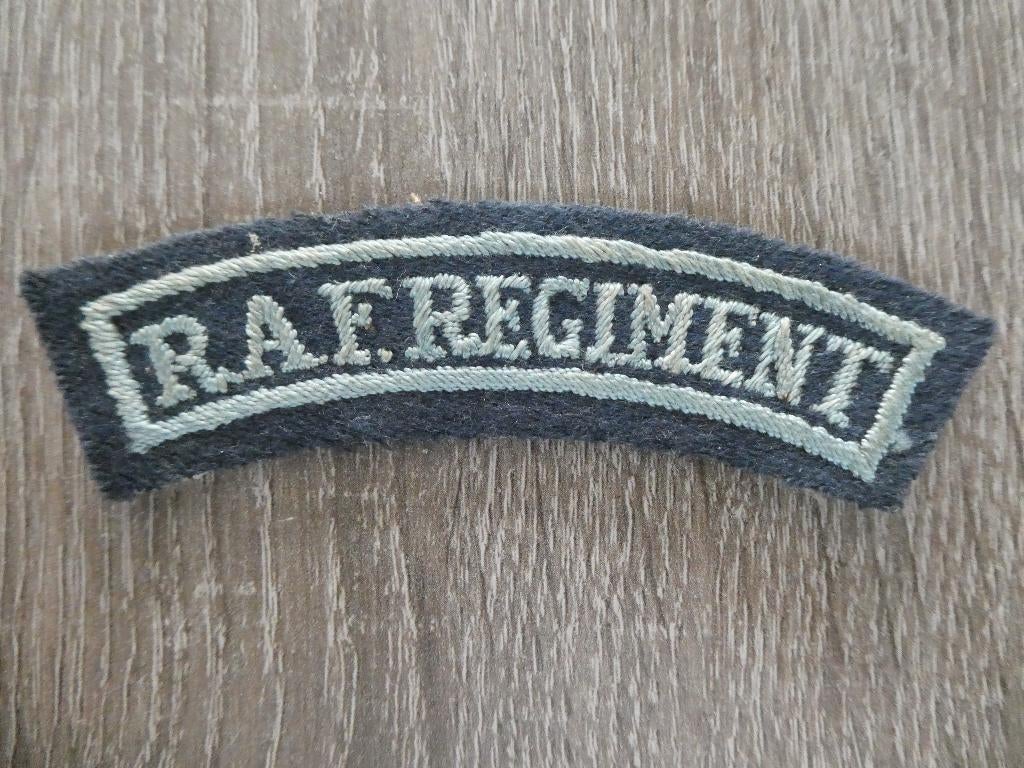 Shoulder sleeve RAF Regiment., Verzamelen, Ophalen of Verzenden, Luchtmacht, Engeland, Embleem of Badge