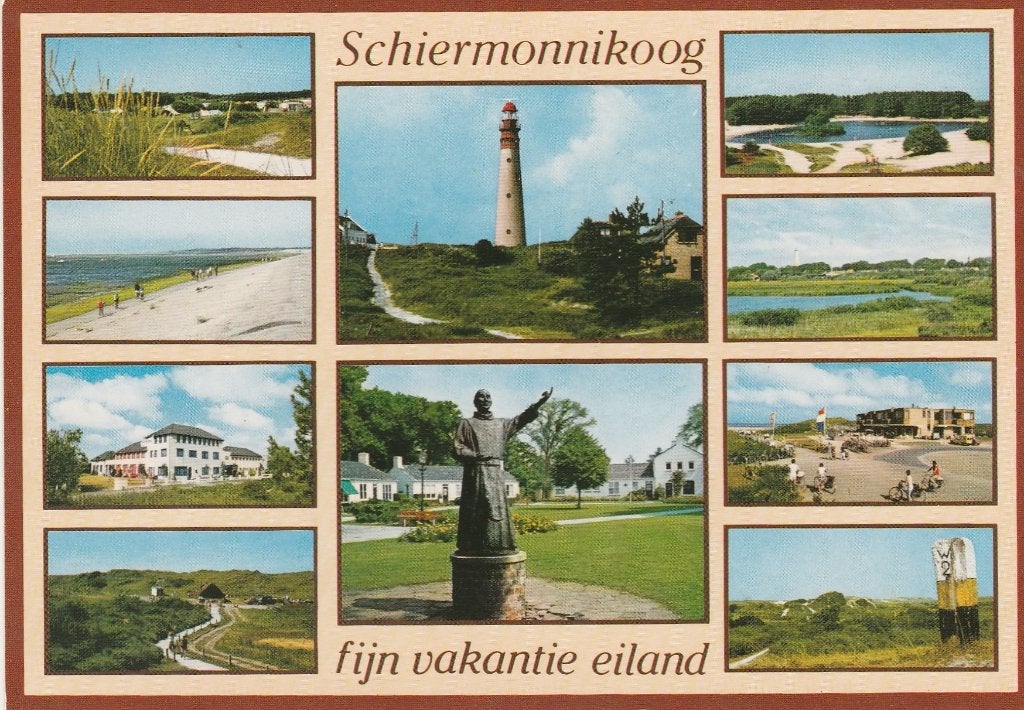 SCHIERMONNIKOOG Duin Strand Hotel Monnik, Verzenden, 1980 tot heden, Gelopen, Waddeneilanden