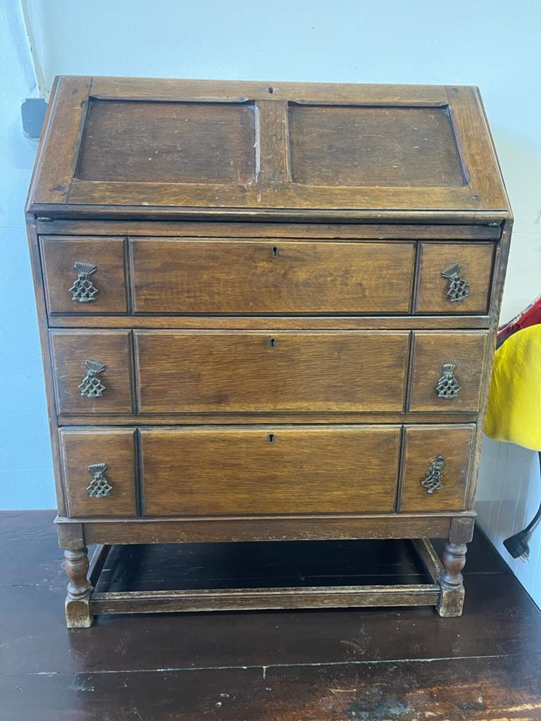 Antiek secretaire bureau met lades, Antiek en Kunst, Antiek | Meubels | Kasten, Ophalen of Verzenden
