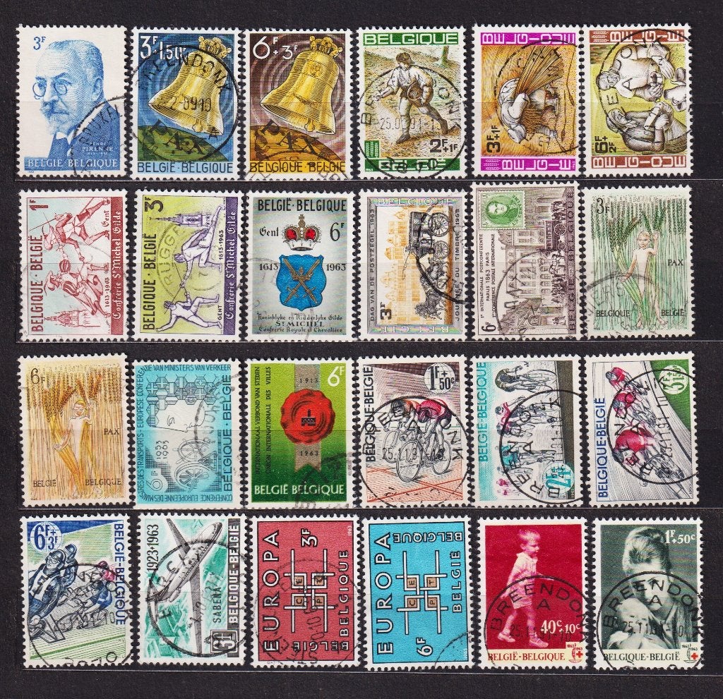 België 1963 compleet jaar gestempeld, Postzegels en Munten, Postzegels | Europa | België, Ophalen, Gestempeld, Gestempeld