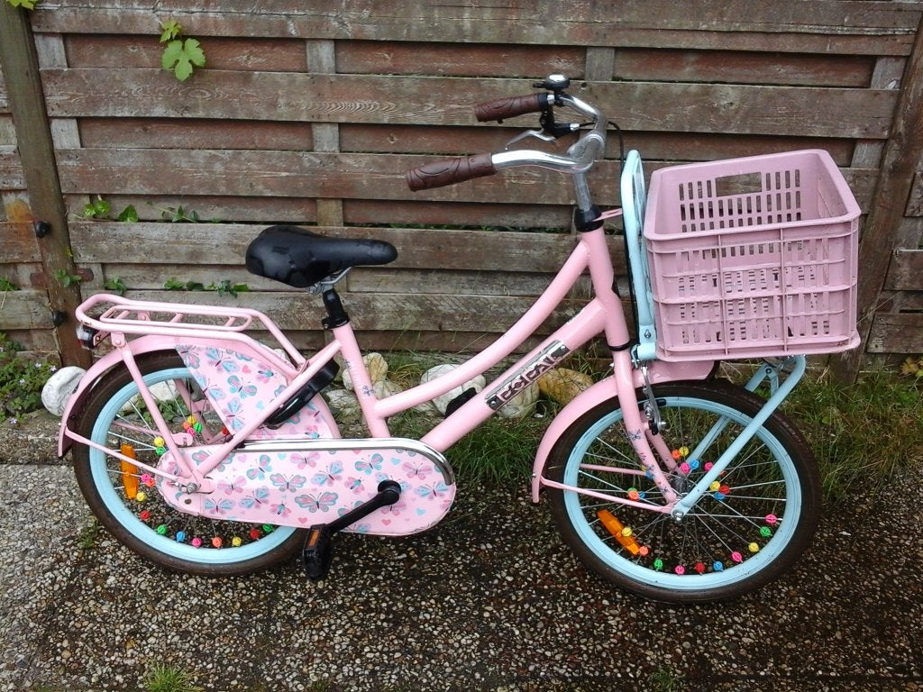 meisjesfiets 20 inch roze fiets 20 inch met rekje, Fietsen en Brommers, Fietsen | Meisjes, Ophalen, Zo goed als nieuw, 20 inch