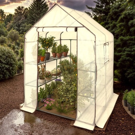 Plastic kas - gebruikt, Tuin en Terras, Ophalen, Gebruikt, Folie, Kweekkas