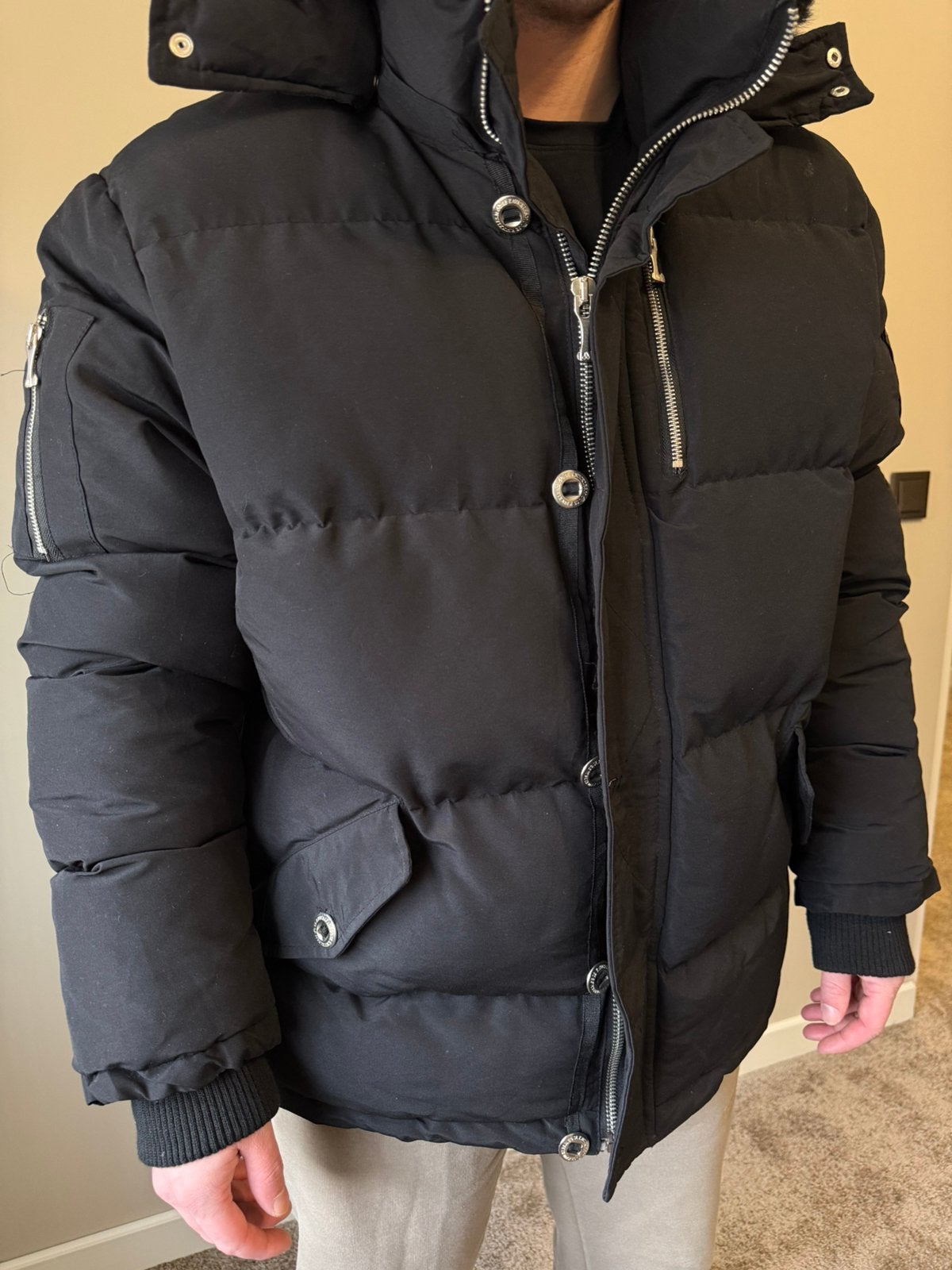 Moose Knuckles winterjas heren, Ophalen of Verzenden, Nieuw, Overige maten, Zwart