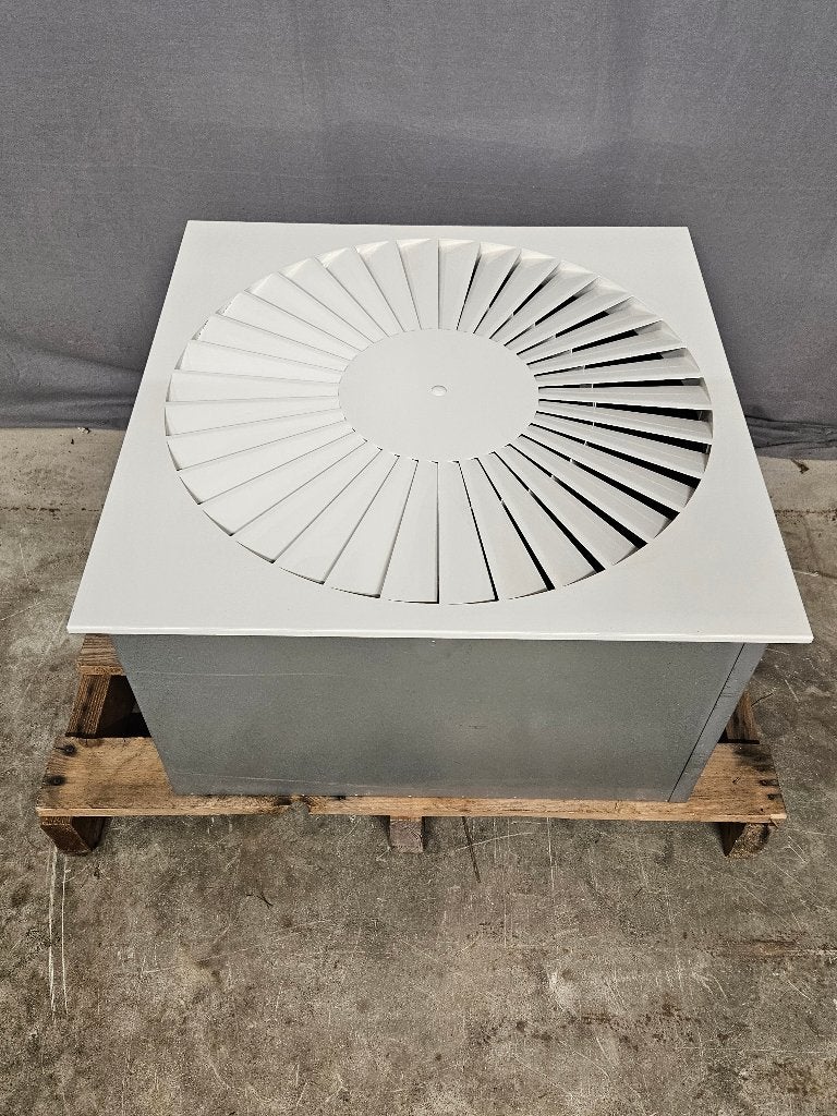 Plenum geisoleerd wervelrooster plafond ventilatie kanaal
