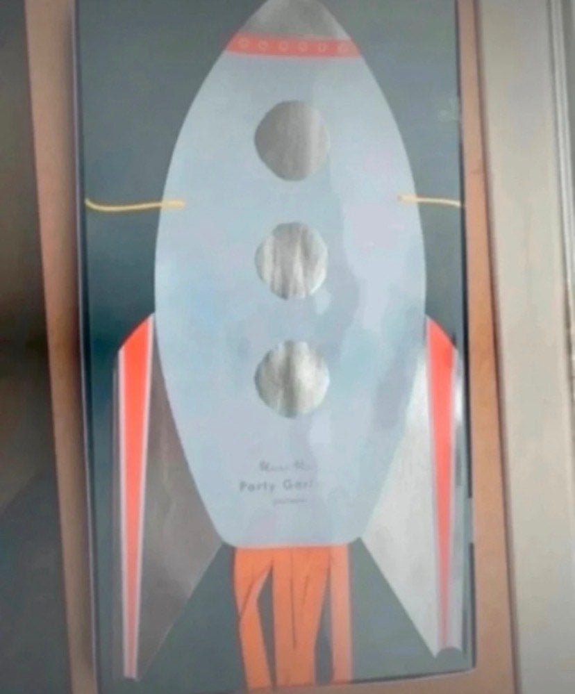 Meri Meri - space luxe astronauten slinger, Hobby en Vrije tijd, Ophalen of Verzenden, Nieuw, Versiering, Verjaardag