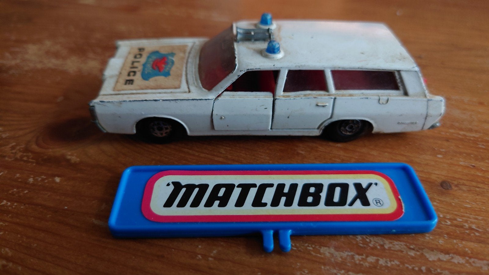 Matchbox Speed Kings K-23 Mercury Commuter Police, Hobby en Vrije tijd, Ophalen of Verzenden, Zo goed als nieuw, Auto, Overige merken