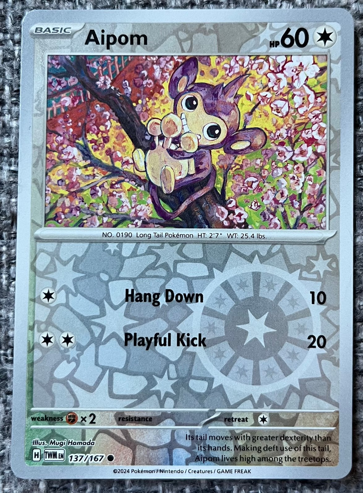 Pokémonkaart van Aipom • Twilight Masquerade (137/167), Verzenden, Nieuw, Losse kaart