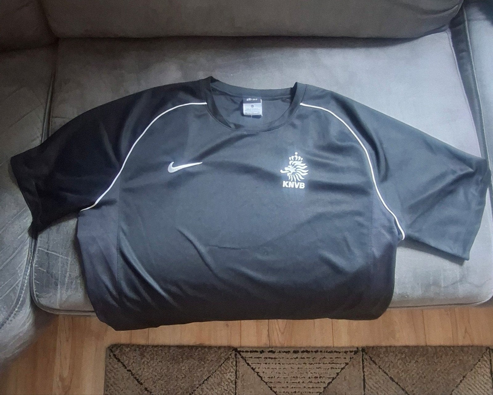 Nike KNVB scheidsrechter warmloopshirt Zwart - Maat XL, Kleding | Heren, Sportkleding, Maat 48/50 (M), Zwart, Nike, Ophalen of Verzenden