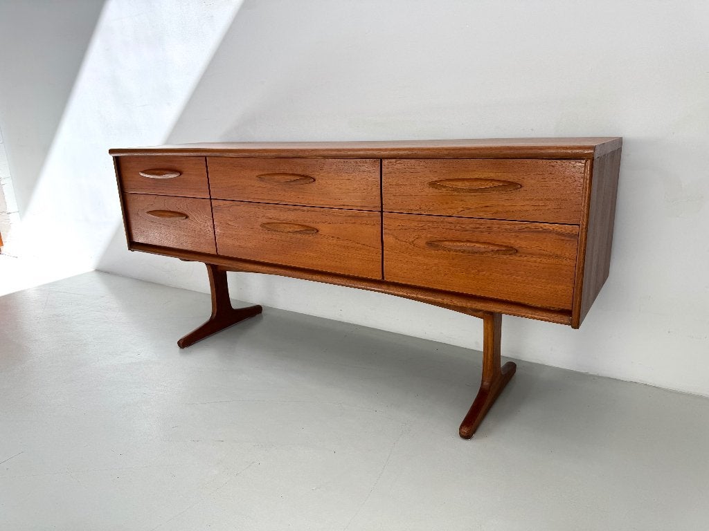 Vintage uniek dressoir van Austinsuite, Ophalen of Verzenden, Zo goed als nieuw, 25 tot 50 cm, 150 tot 200 cm