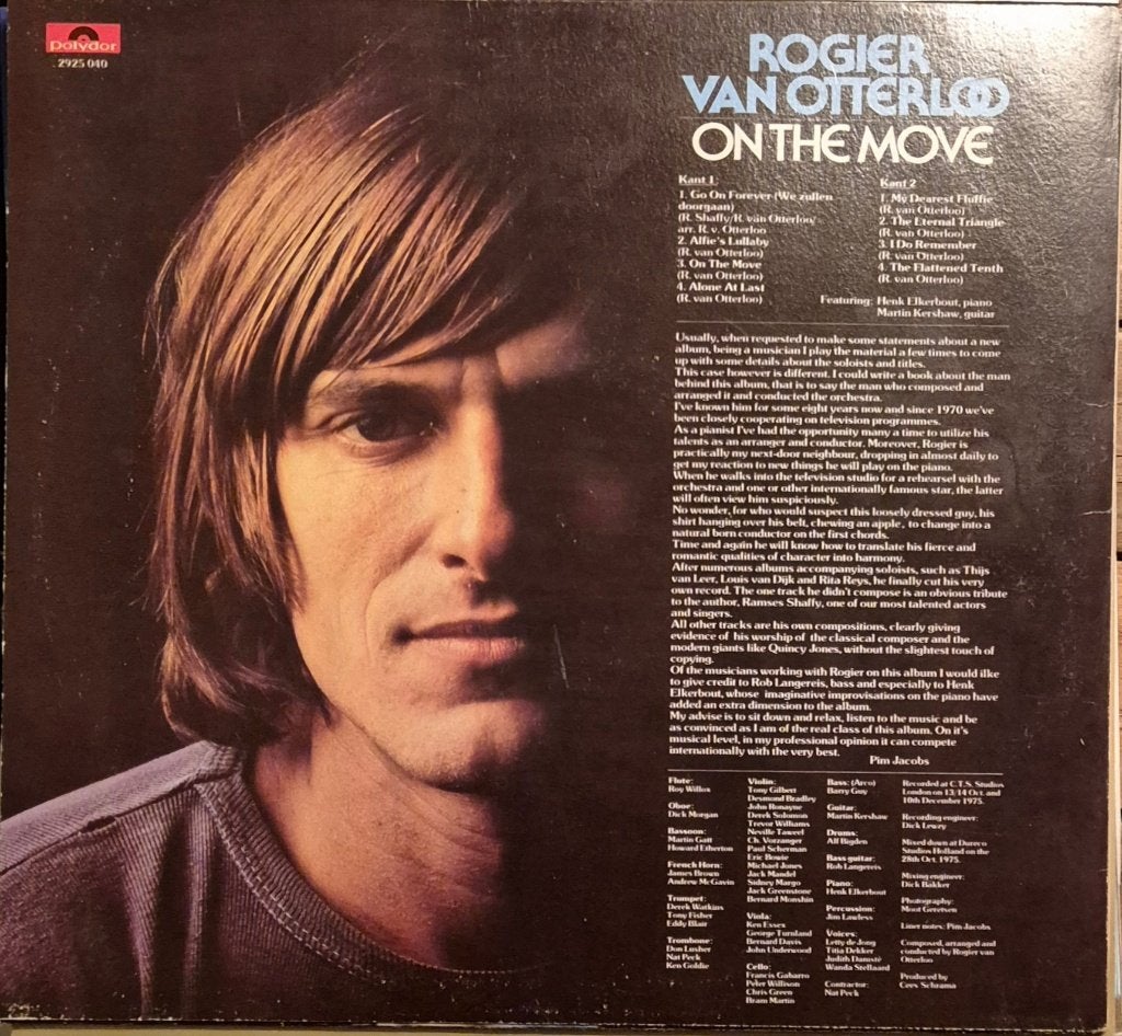 Rogier van Otterloo - On The Move (LP)  #l155#6, LP, Gebruikt, Jazz-fusion, Ophalen of Verzenden